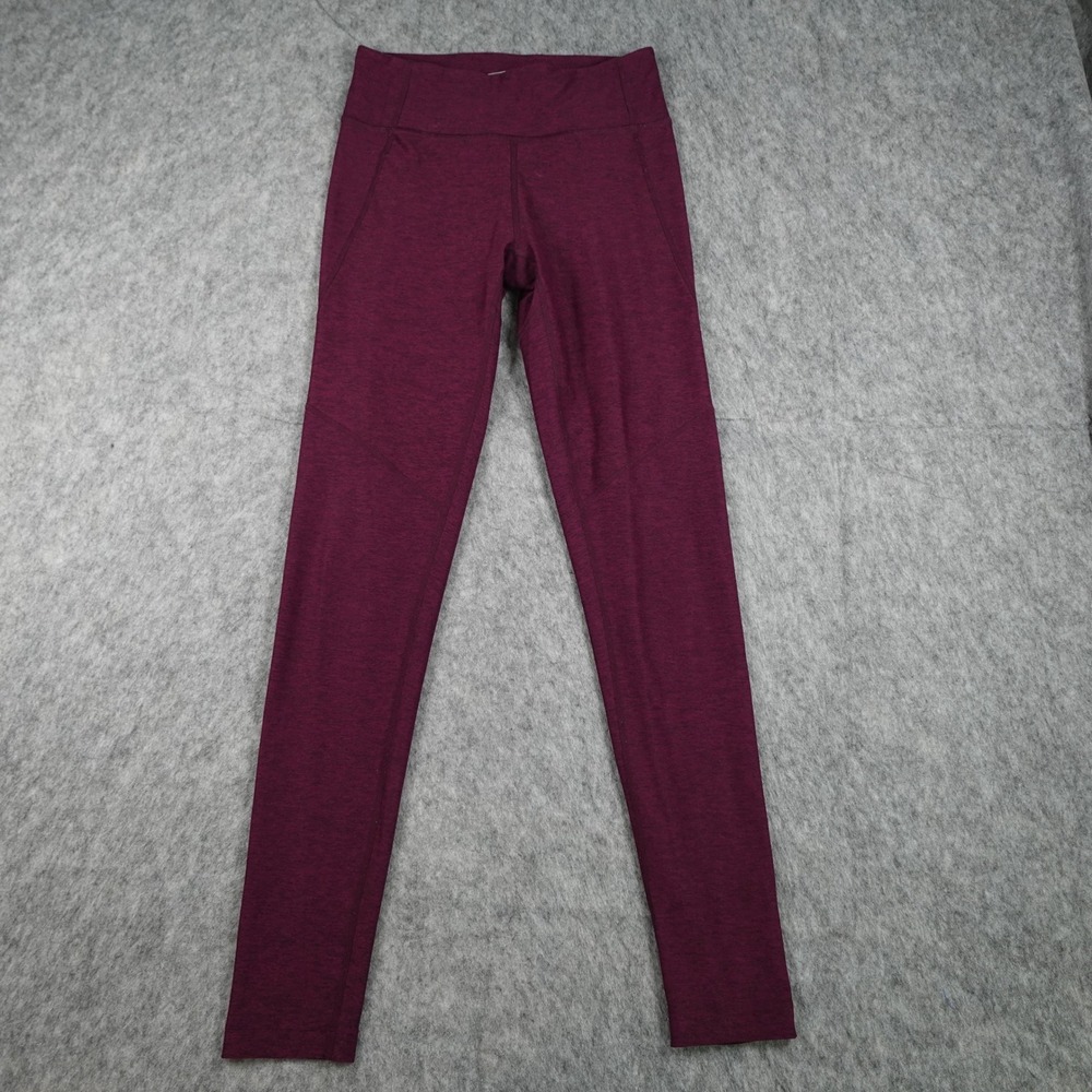 Outdoor Voices Leggings Womens Small Burgundy TechSweat High Rise Full Length